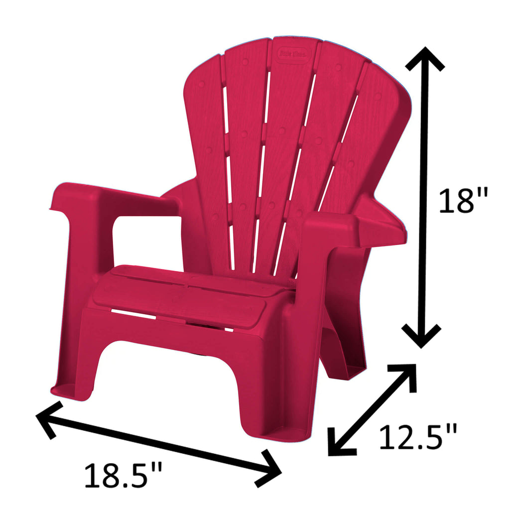 Garden Chair - Red 2 Pack