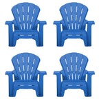 Garden Chair - Blue 4 Pack