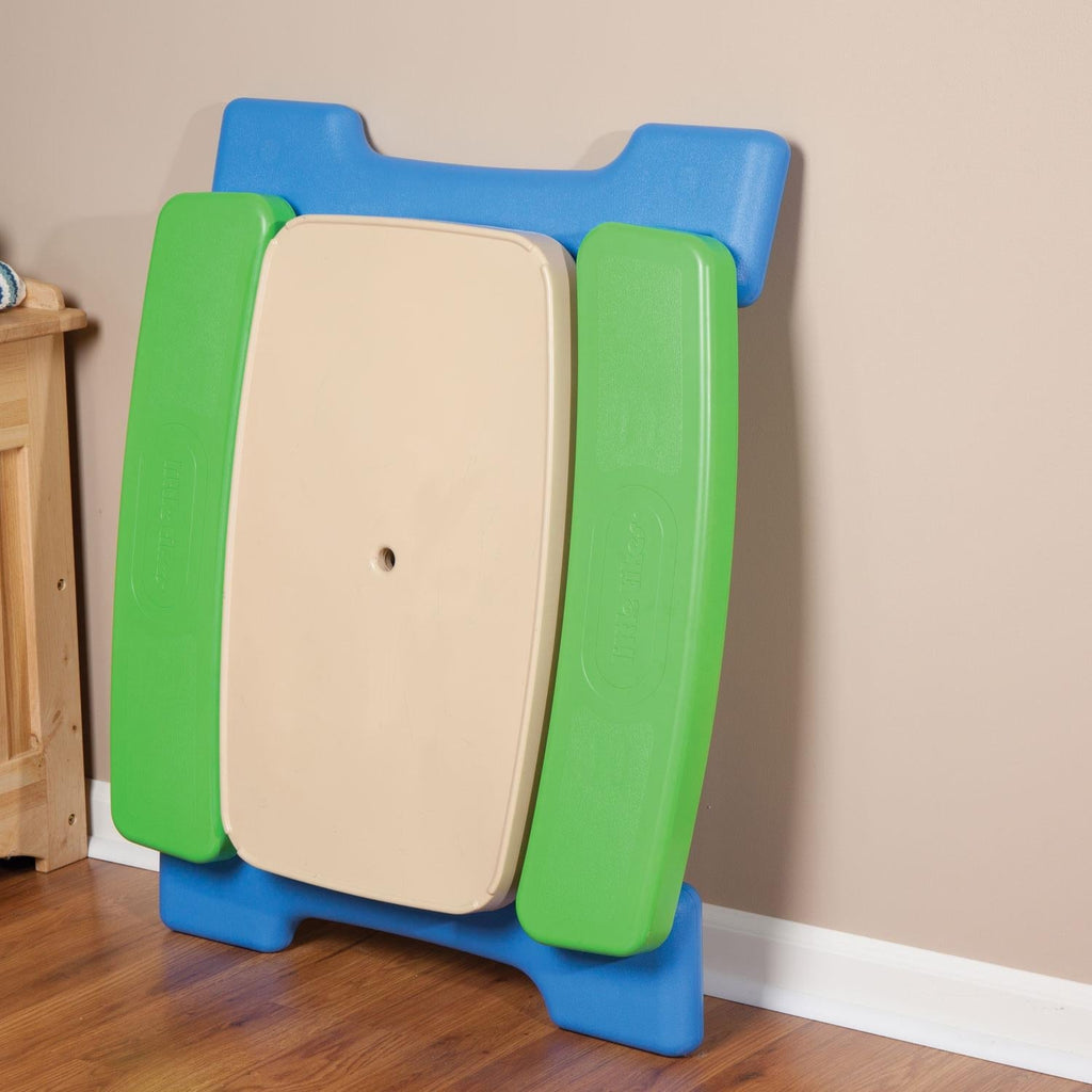 Easy Store™ Jr. Play Table with Umbrella - Blue/Green