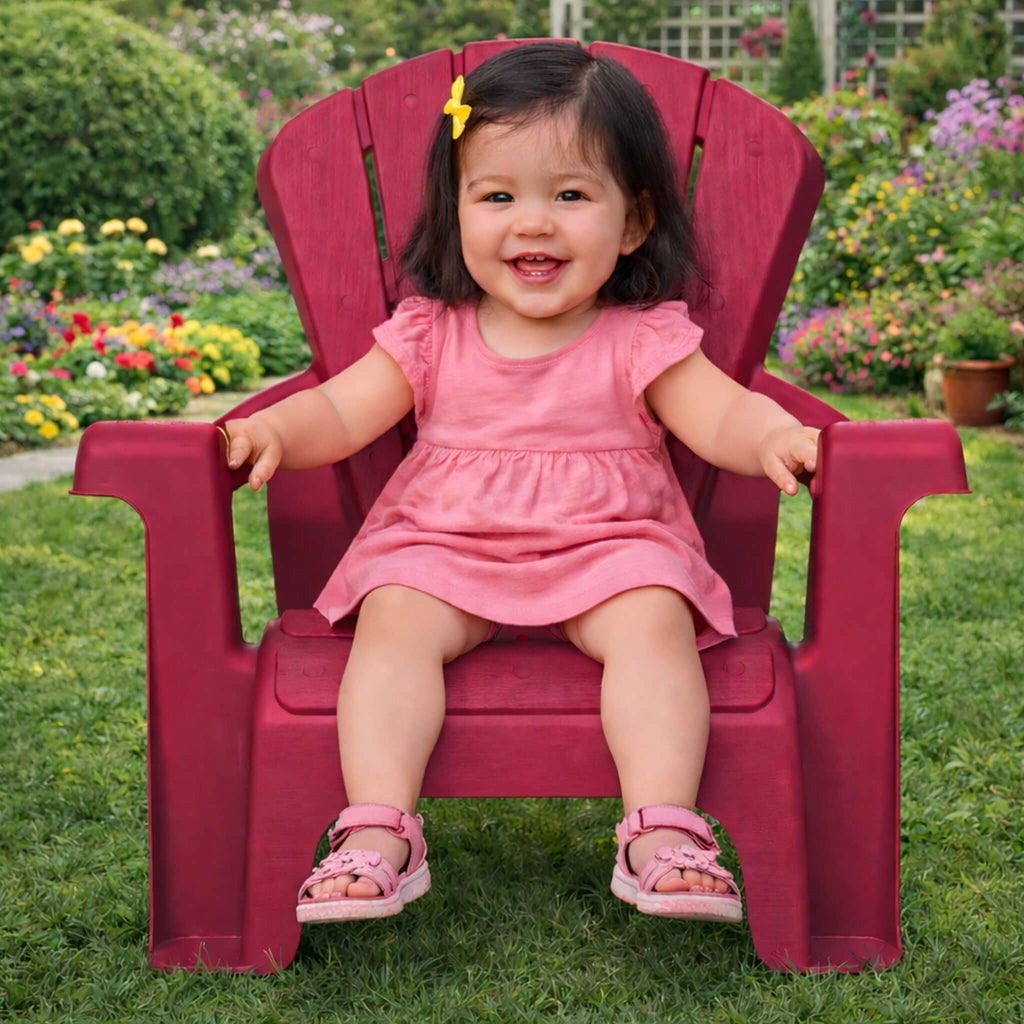 Garden Chair - Red 2 Pack